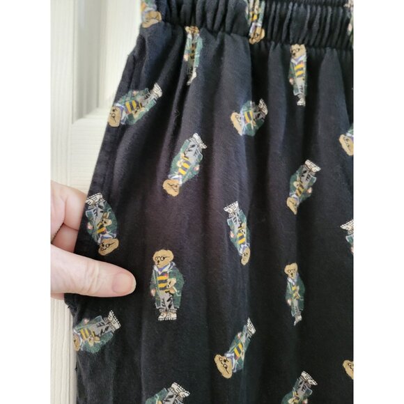 Polo Ralph Lauren Mens Allover teddy Bear Black pj pajamas size Small Preppy - Picture 4 of 6